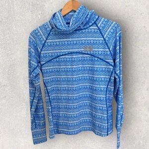 Coolibar UV swim shirt with neck gaitor